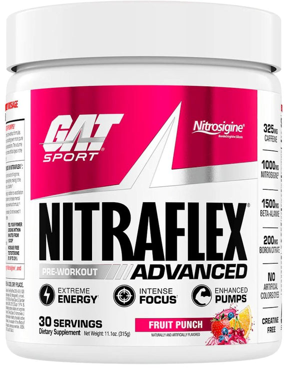GAT Sport Nitraflex ADVANCED Pre-Workout|Pre-Workout|Bodyandfitness.com