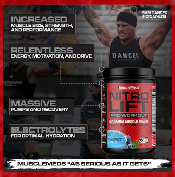 MuscleMeds Nitro Lift Pre Workout|Pre Workout|Bodyandfitness.com