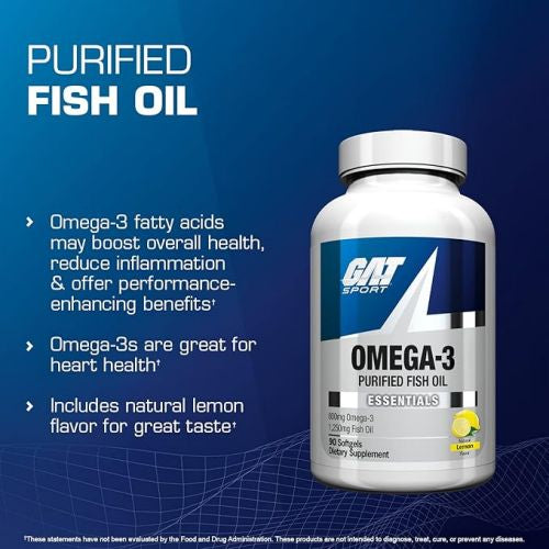 Gat Sport Omega-3 Lemon 90 Softgels