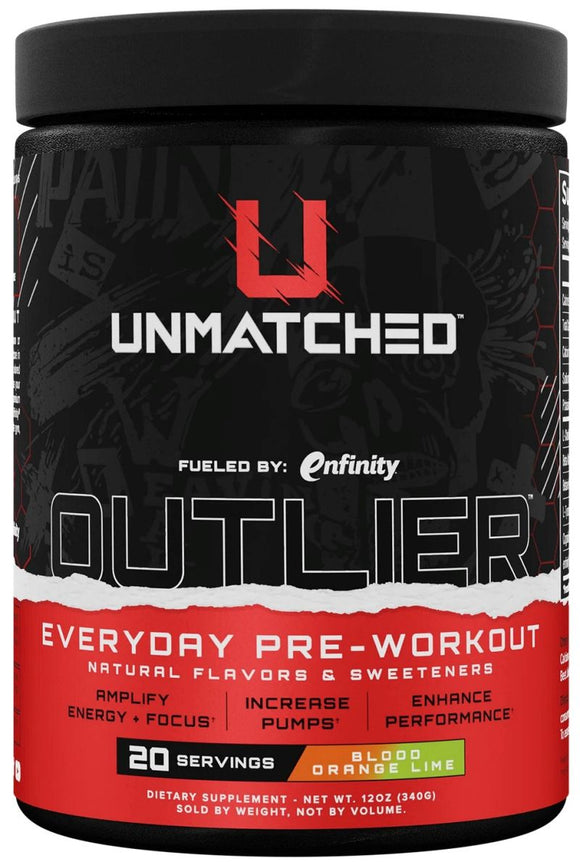 Unmatched Nutrition OUTLIER Pre-Workout Raspberry|Pre Workout|Bodyandfitness.com