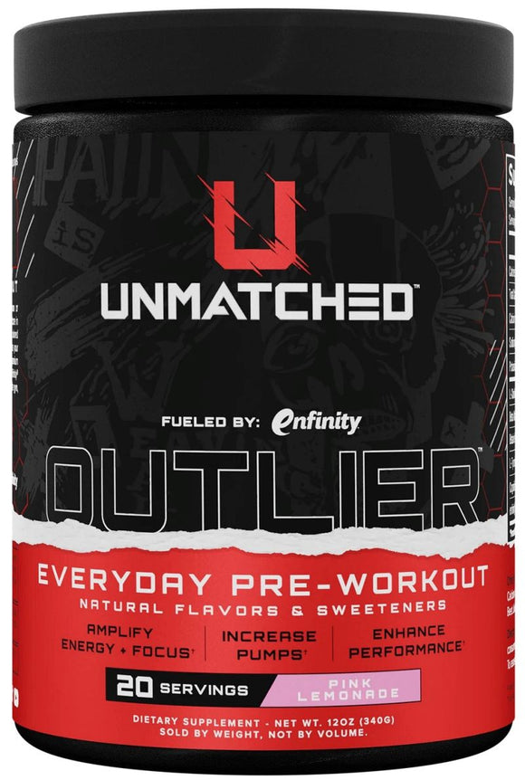 Unmatched Nutrition OUTLIER Pre-Workout Raspberry|Pre Workout|Bodyandfitness.com