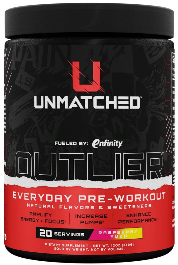 Unmatched Nutrition OUTLIER Pre-Workout Raspberry|Pre Workout|Bodyandfitness.com