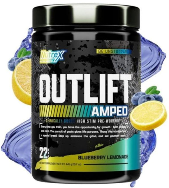 Nutrex Outlift Amped High-Stim Pre-Workout|Pre Workout|Bodyandfitness.com