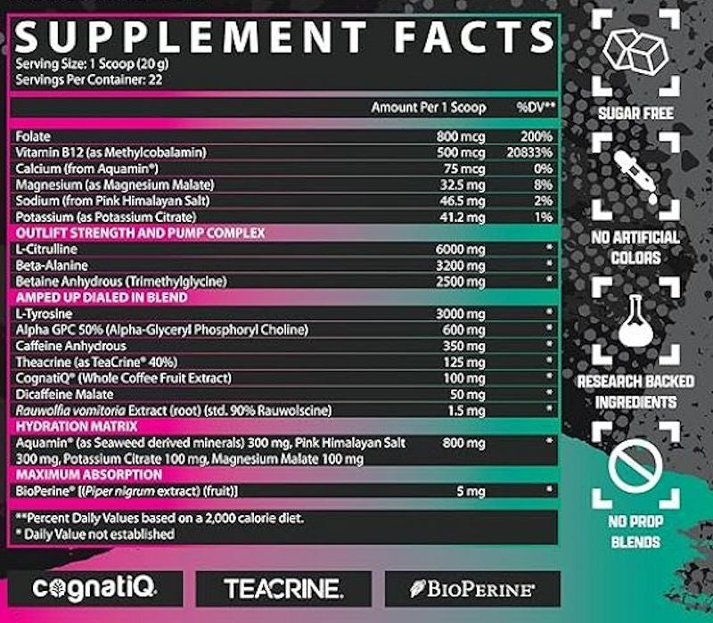 Nutrex Outlift Amped High-Stim Pre-Workout fact