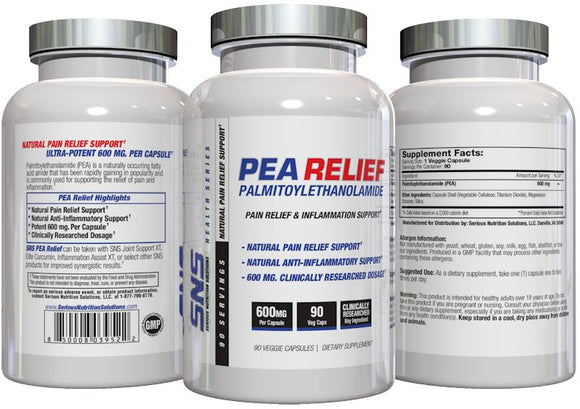 Serious Nutrition Solutions SNS PEA Relief 90 Veg Caps|Joint Support|Bodyandfitness.com