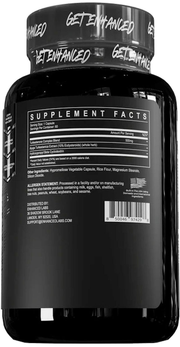 Enhanced Labs Phytoturk Turkesterone 60 Capsules|Test Booster|Bodyandfitness.com