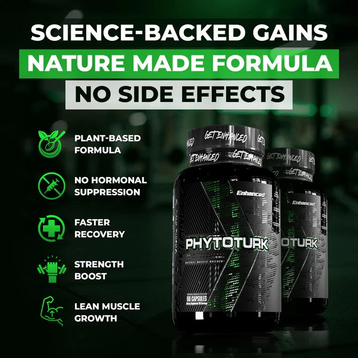 Enhanced Labs Phytoturk Turkesterone 60 Capsules| Bodyandfitness.com