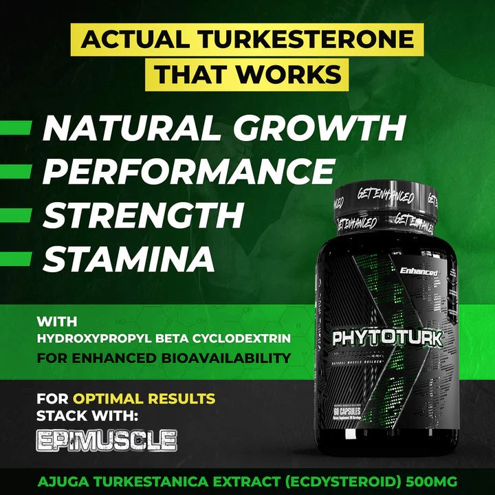 Enhanced Labs Phytoturk Turkesterone 60 Capsules| Bodyandfitness.com
