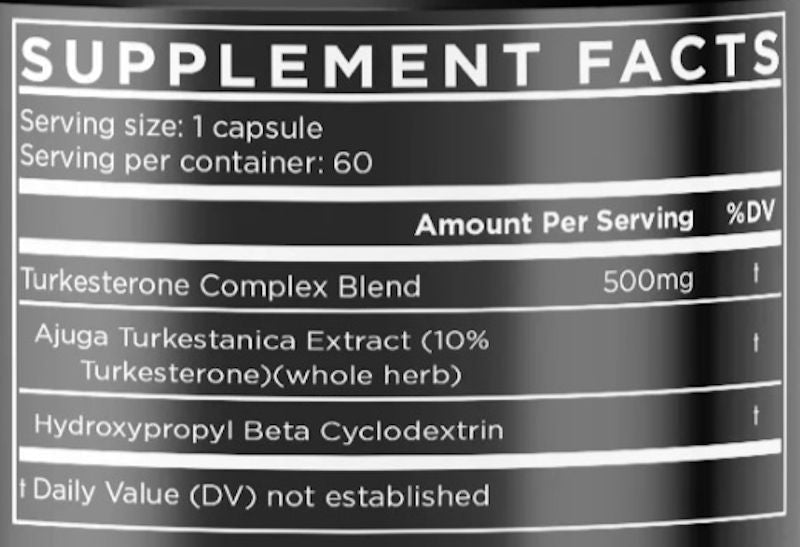 Enhanced Labs Phytoturk Turkesterone fact