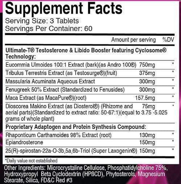 USP Labs Pink Magic Super Test Stimulator 180 Caps.|Test Booster|Bodyandfitness.com