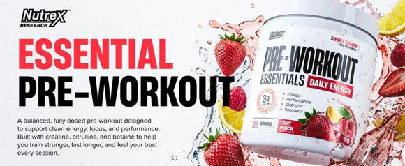 Nutrex Pre-Workout Essentials Daily Energy|Pre Workout|Bodyandfitness.com