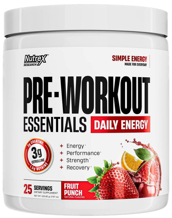Nutrex Pre-Workout Essentials Daily Energy|Pre Workout|Bodyandfitness.com