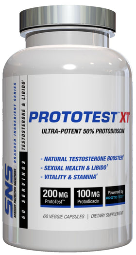 SNS Serious Nutrition Solutions ProtoTest XT - 60 Capsules|Test Booster|Bodyandfitness.com