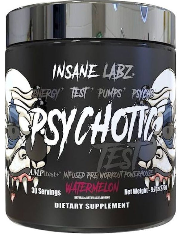 Insane Labz Psychotic Test 30 servings|Pre-Workout|Bodyandfitness.com