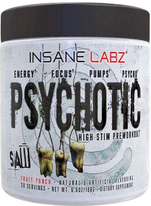 Insane Labz Psychotic SAW High Stim|Pre Workout|Bodyandfitness.com