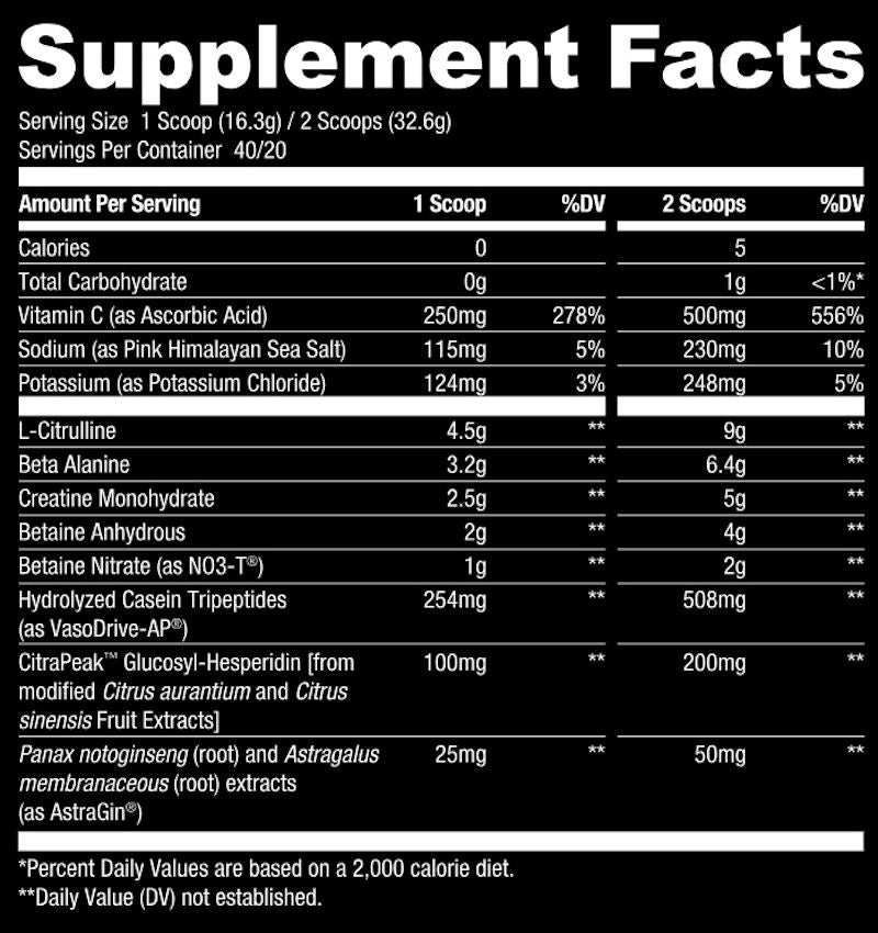 Ryse Supplements Pump Daddy V2 fact