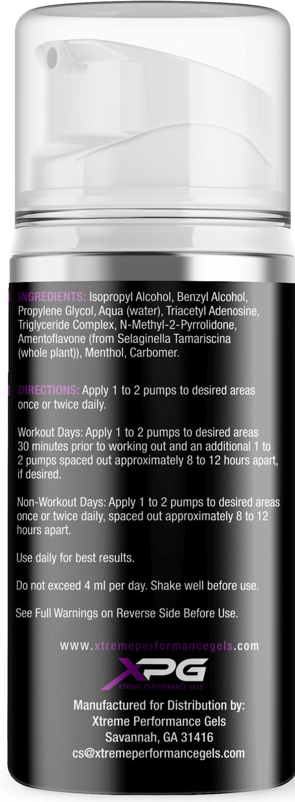 Xtreme Performance Gels XPG Pump Gel|Muscle Pump|Bodyandfitness.com