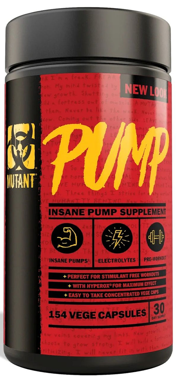 Mutant Pump 154 Capsules|Muscle Pumps|Bodyandfitness.com
