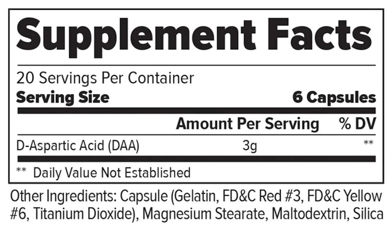 FinaFlex PURE TEST Ultimate Test Booster facts