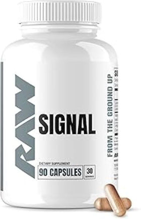 Raw Nutrition Signal testosterone Booster with Fadogia Agrestis 90 Capsules|Test Booster|Bodyandfitness.com