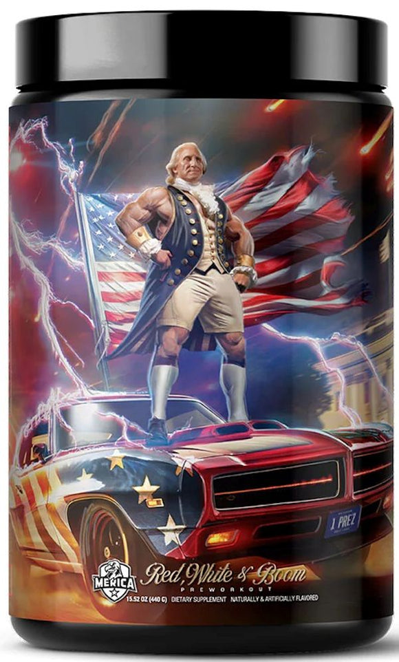 Merica Labz Red, White & Boom 20 servings|Pre Workout|Bodyandfitness.com