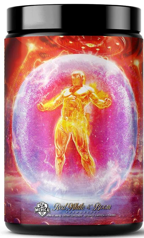 Merica Labz Red, White & Boom 20 servings|Pre Workout|Bodyandfitness.com