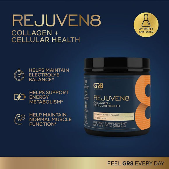 GR8 Lifestyle Rejuven8 – Advanced Anti-Aging Support