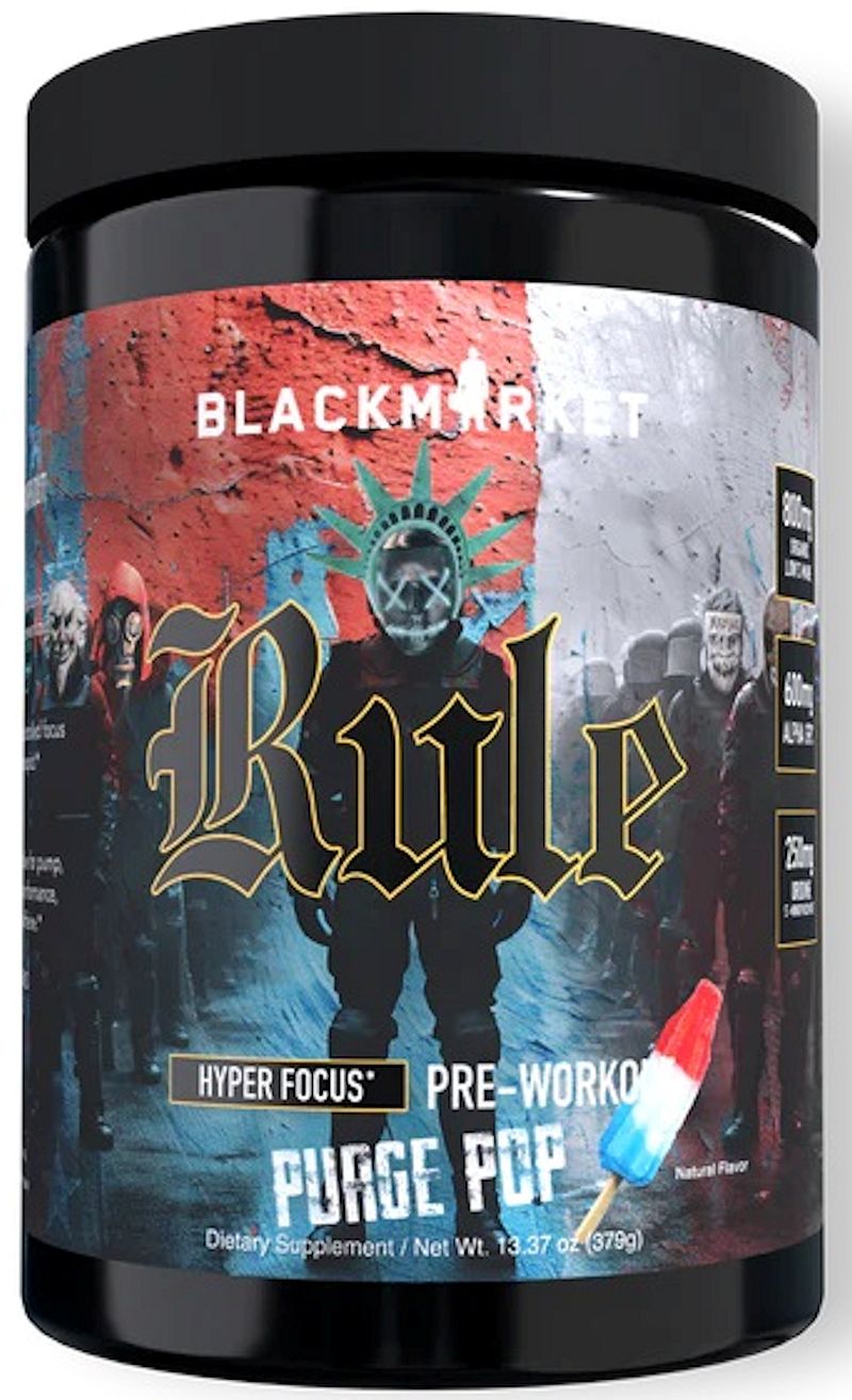 BlackMarket Labs Rule Pre Workout pop