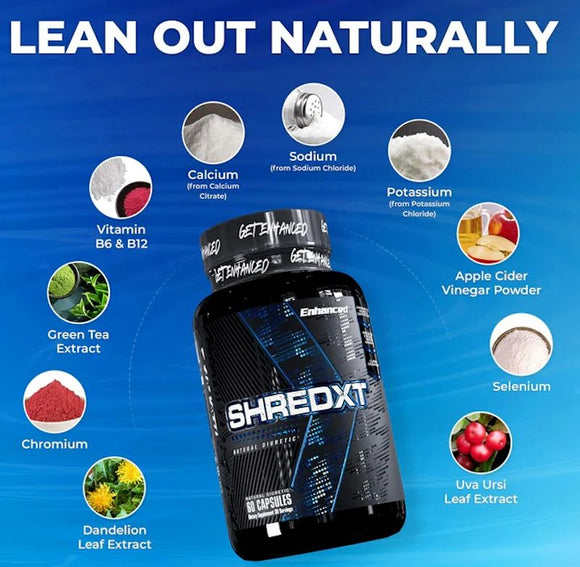 Enhanced Labs Shred XT Natural Water Weight Remover