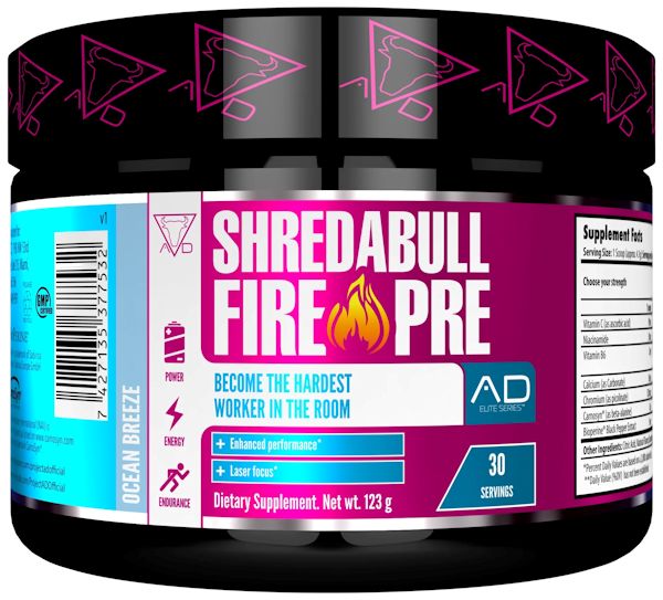 Shredabull Fire Pre-Workout Project AD 