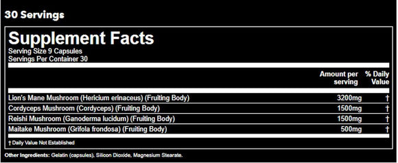 Gorilla Mind Shroom Nootropic Mushroom Supplement|Immune Health|Bodyandfitness.com