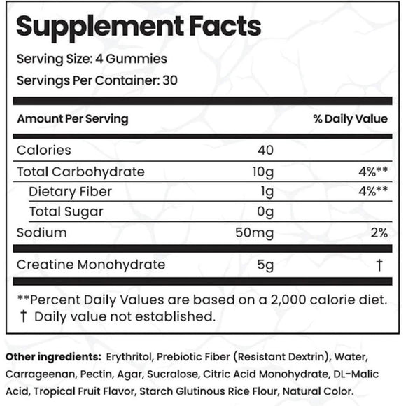 Smash Creatine Gummies 120 ct|Creatine|Bodyandfitness.com