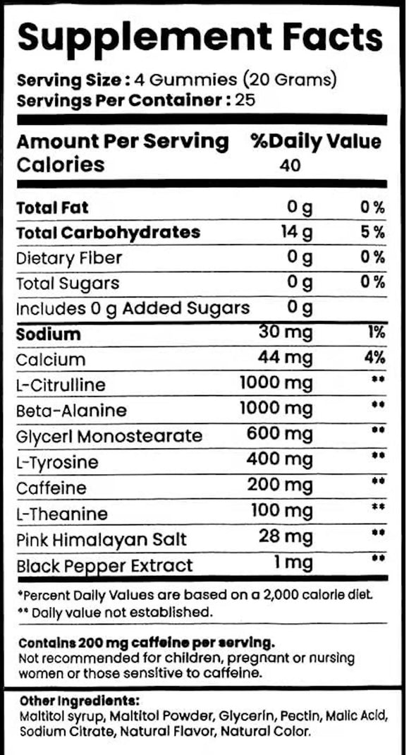 Smash Pre-Workout Gummies, Pumps, Energy|Pre Workout|Bodyandfitness.com