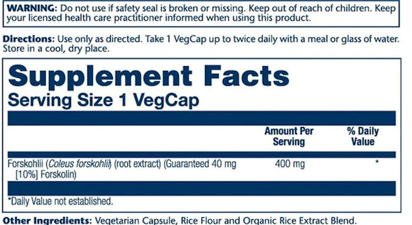 Solaray Super Forskohlii|Lean Muscle|Bodyandfitness.com