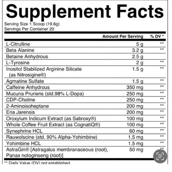Condemned Labz Souls 4 Sale Preworkout fact