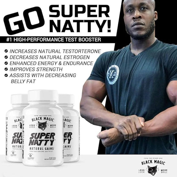 Black Magic Supply Super Natty Natural Gains 120 Capsules|Test Booster|Bodyandfitness.com