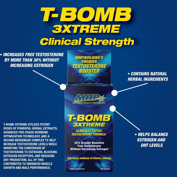 MHP T-Bomb 3Xtreme 168 Tabs