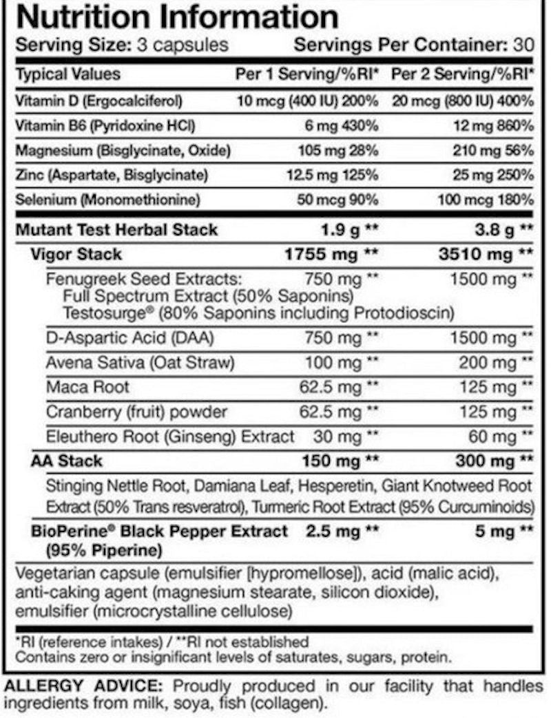 Mutant TEST facts