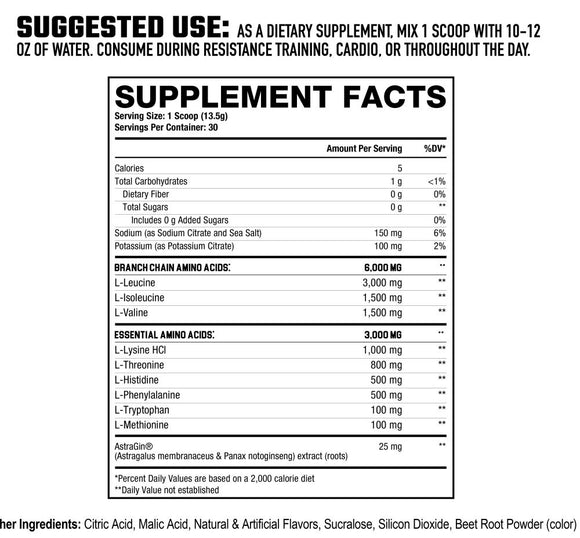 Axe & Sledge The Grind EAA+ Hydration 30 Servings|BCAA|Bodyandfitness.com