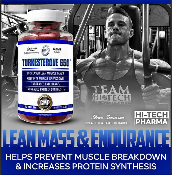 Hi-Tech Pharmaceuticals Turkesterone 650 FREE Ripped
