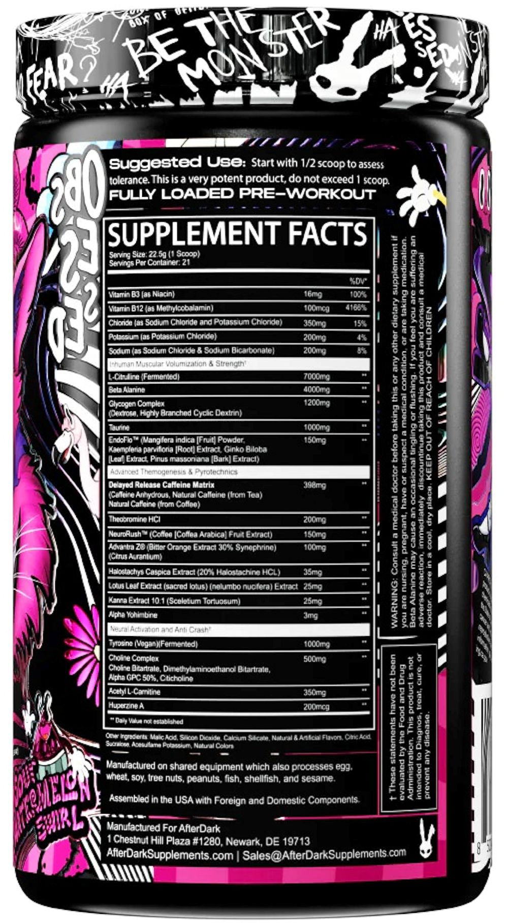 AfterDark VOID Pre-Workout bac
