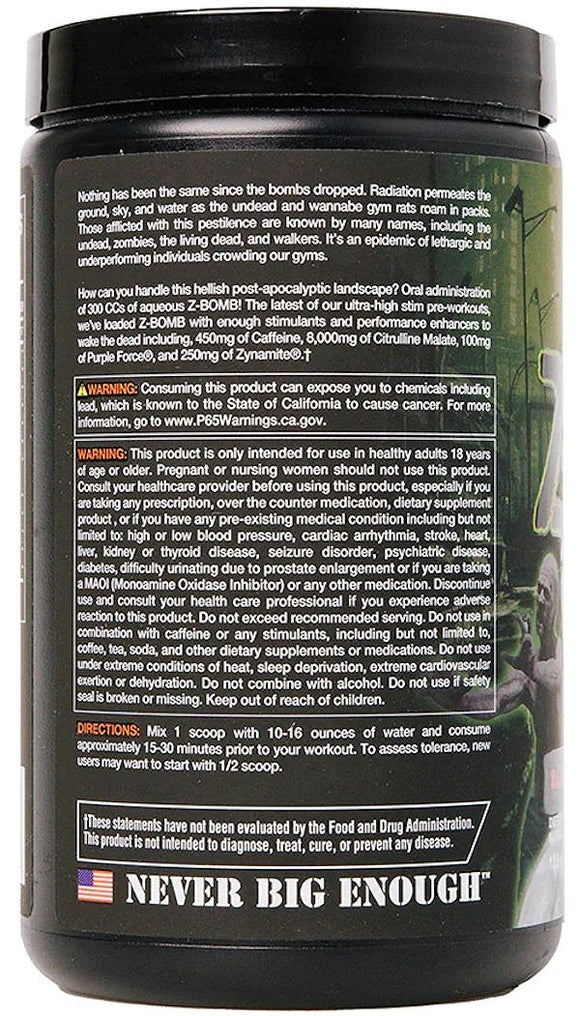 Merica Labz Z-Bomb Pre-Workout|Pre Workout|Bodyandfitness.com
