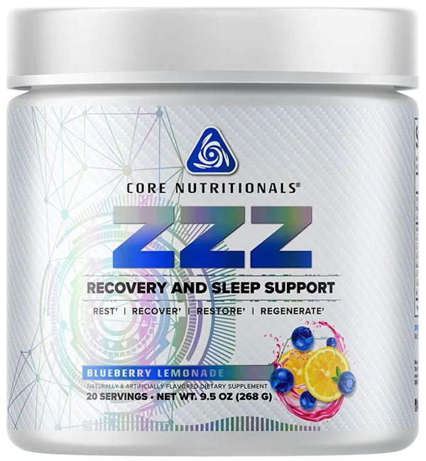 Core Nutritionals ZZZ Sleep Support Body and Fitness blue