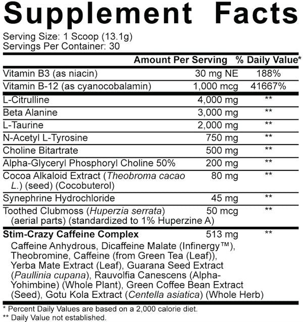 5% Nutrition 5150 facts