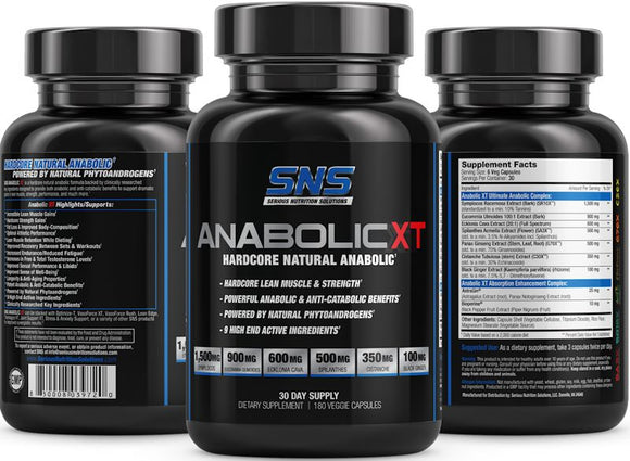 Serious Nutrition Solutions SNS Anabolic XT 180 Capsules|Muscle Builder|Bodyandfitness.com