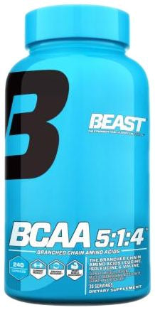 Beast Sports Nutrition, BCAA 5:1:4, 240 Caps