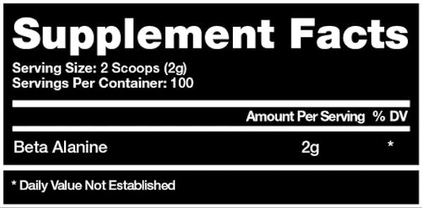 Chaos and Pain Beta-Alanine fact