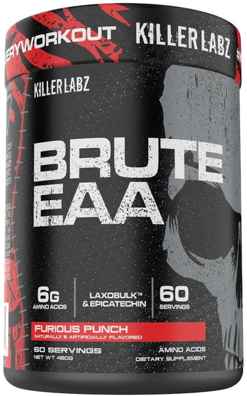 Killer Labz Brute EAA Muscle Recovery 60 Serving|Pre-Workout|Bodyandfitness.com