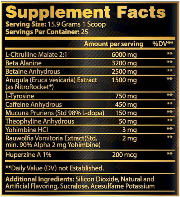 Chaos and Pain Cannibal Ferox High Stim Pre-Workout|Pre-Workout|Bodyandfitness.com