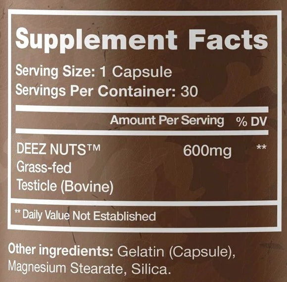 Chaos and Pain DEEZ NUTS - Grass-Fed Beef Testicle||Bodyandfitness.com